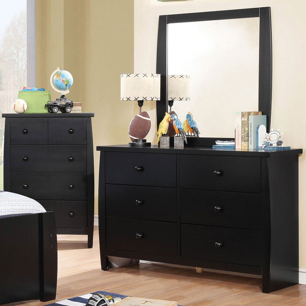 Furniture Of America Marlee Black Transitional Dresser Model CM7651BK-D-VN - MONAVILLA