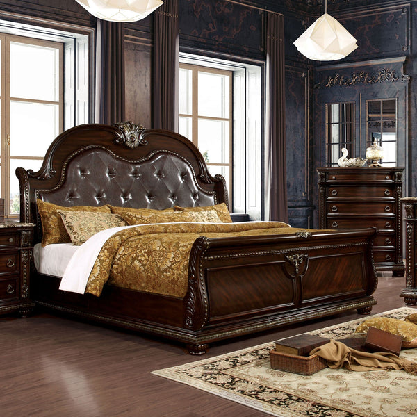 Furniture Of America Fromberg Brown Cherry Traditional Bed Model CM7670 - MONAVILLA