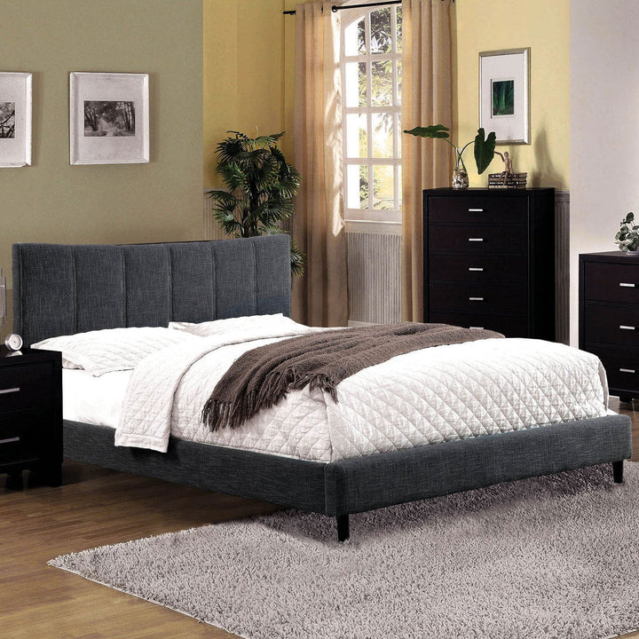 Furniture Of America Ennis Gray Contemporary Queen Bed Model CM7678GY-Q-BED-VN - MONAVILLA