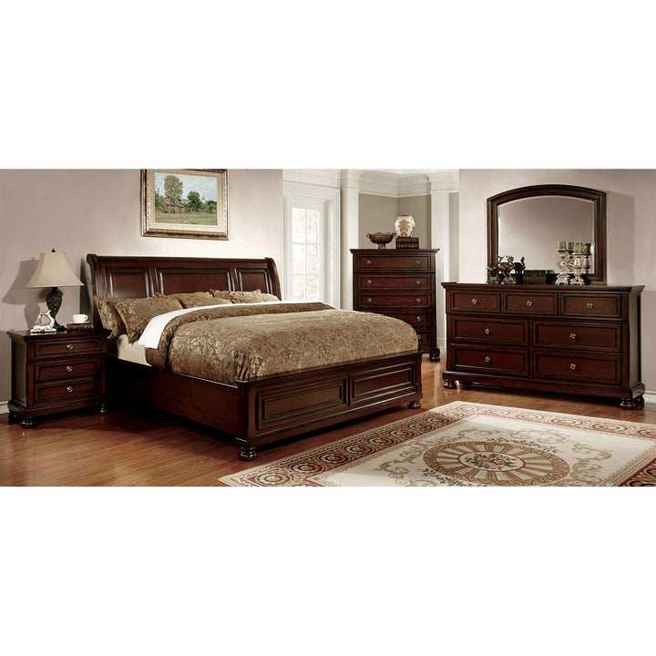 Furniture Of America Northville Dark Cherry Transitional Queen Bed Model CM7682Q-BED - MONAVILLA