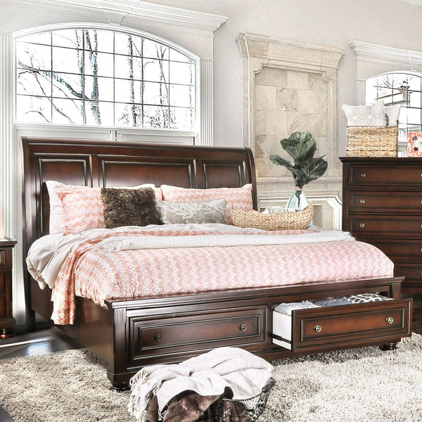 Furniture Of America Northville Dark Cherry Transitional Queen Bed Model CM7683Q-BED - MONAVILLA