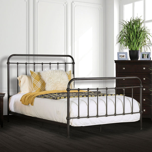 Furniture Of America Iria Dark Bronze Transitional Twin Bed Model CM7701GM-T - MONAVILLA