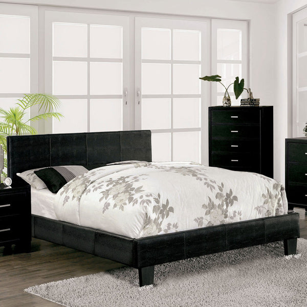 Furniture Of America Wallen Black Contemporary Queen Bed Model CM7793BK-Q-BED - MONAVILLA