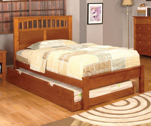 Furniture Of America Carus Oak Transitional Twin Bed Model CM7904OAK-T-BED - MONAVILLA