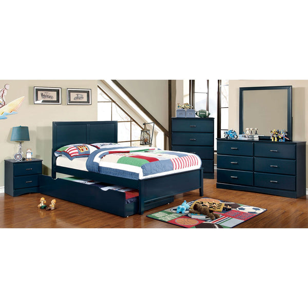 Furniture Of America Prismo Blue Transitional Twin Bed Model CM7941BL-T-BED - MONAVILLA