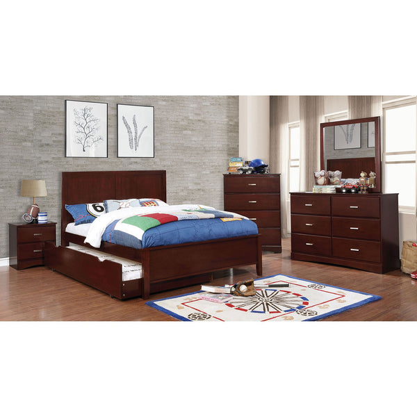 Furniture Of America Prismo Cherry Transitional 4-Piece Full Bedroom Set Model CM7941CH-F-4PC - MONAVILLA