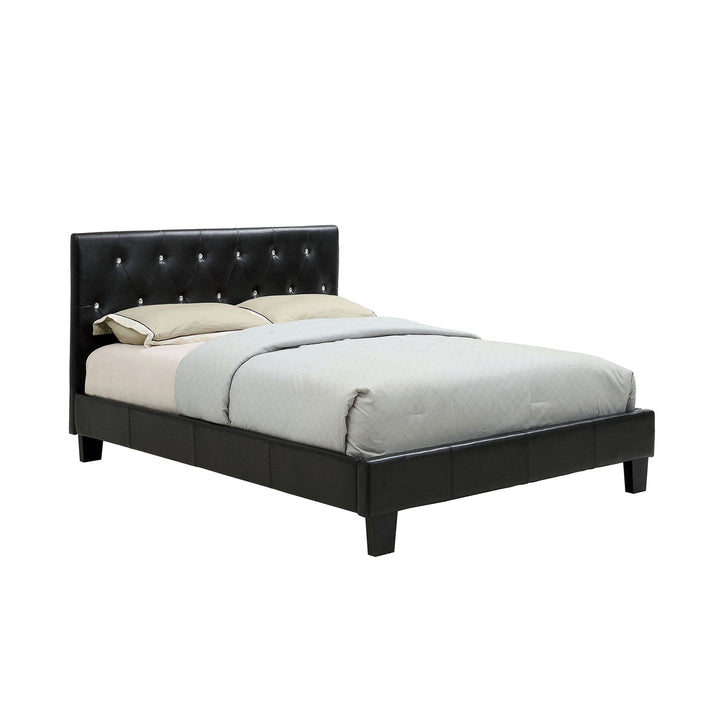 Furniture Of America Velen Black Contemporary Queen Bed Model CM7949BK-Q-BED-VN - MONAVILLA