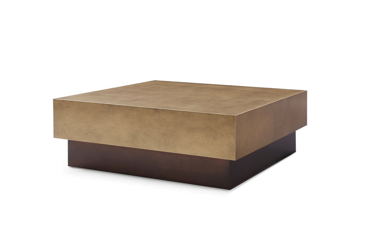 Modrest Derek Modern Metal & Antique Copper Coffee Table - MONAVILLA