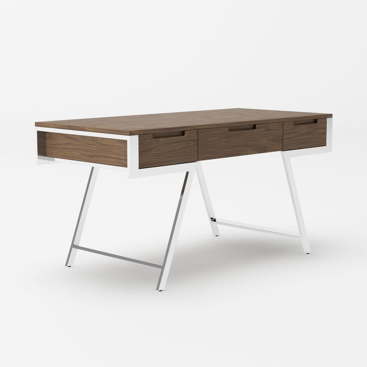 Modrest Dessart Modern Walnut Veneer Desk - MONAVILLA