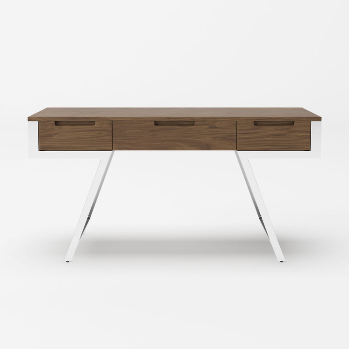 Modrest Dessart Modern Walnut Veneer Desk - MONAVILLA