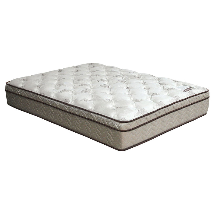 Furniture Of America Lilium White/Brown Euro Pillow Top 13" Euro Pillow Top Mattress, California King Model DM318CK-M - MONAVILLA