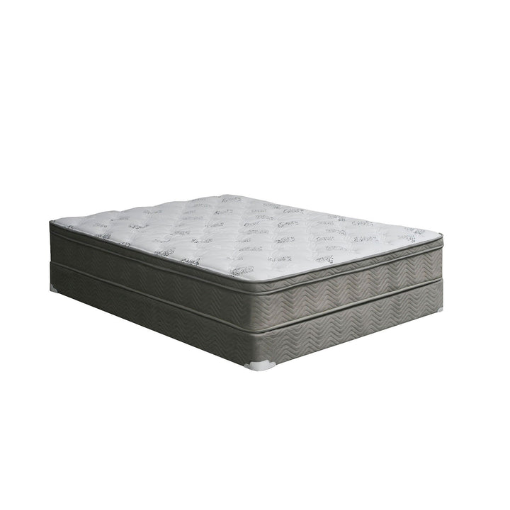 Furniture Of America Aleksa White/Gray Euro Pillow Top 11" Euro Top Mattress, Eastern King Model DM335EK-M - MONAVILLA