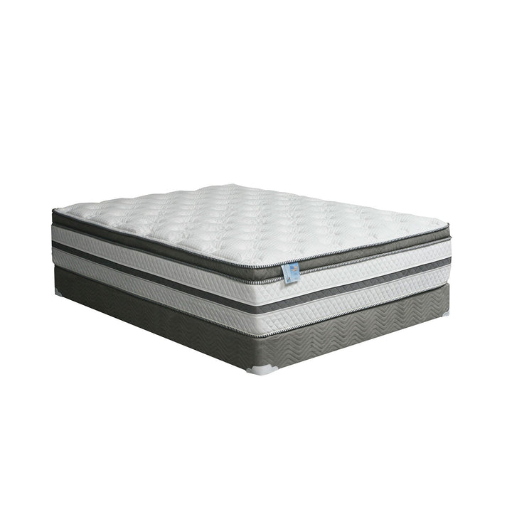 Furniture Of America Siddalee White/Gray Euro Pillow Top 16" Euro Pillow Top Mattress, California King Model DM339CK-M - MONAVILLA