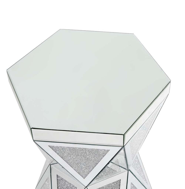 ACME Noralie Mirrored & Faux Diamonds Dining Table Model DN00722 - MONAVILLA