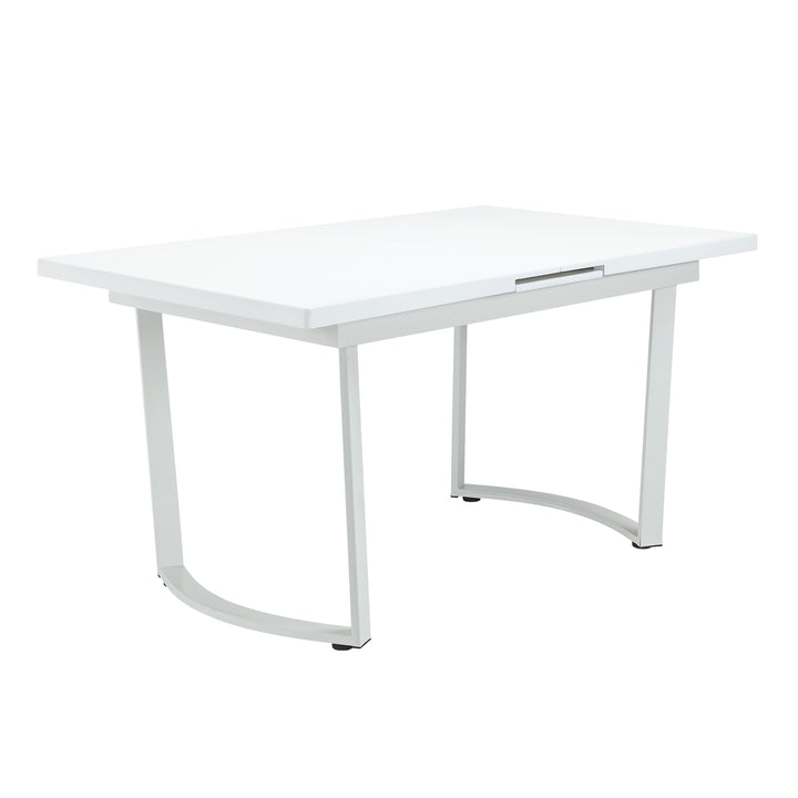 ACME Palton High Gloss White Finish Dining Table Model DN00732 - MONAVILLA