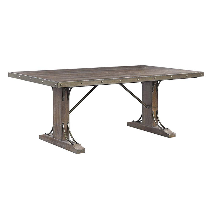 ACME Raphaela Weathered Cherry Finish Dining Table Model DN00980 - MONAVILLA