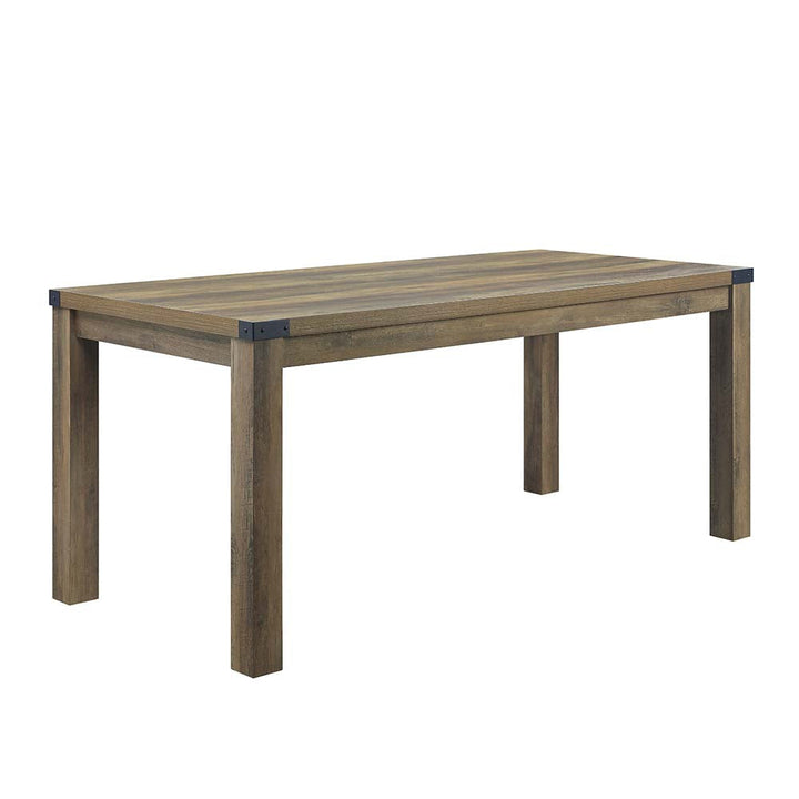 ACME Abiram Rustic Oak Finish Dining Table Model DN01028 - MONAVILLA