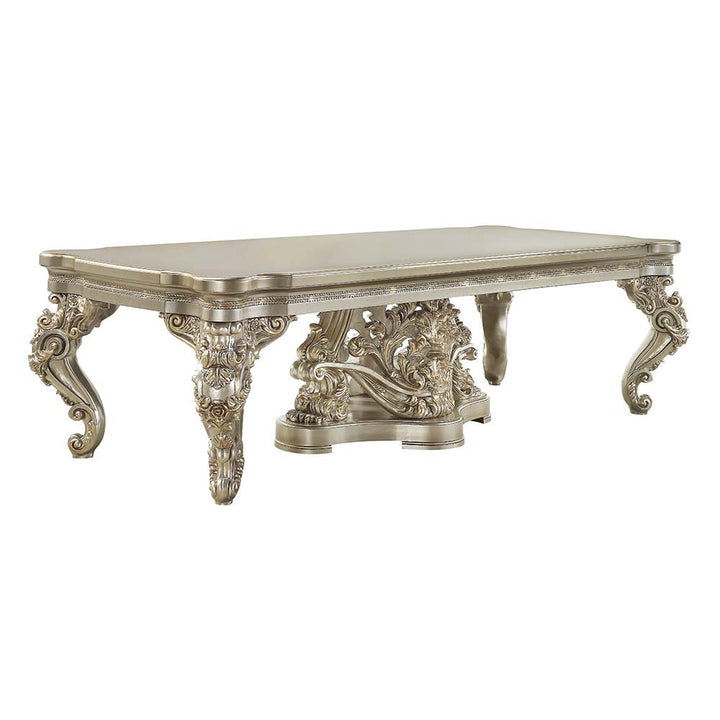 ACME Danae Champagne & Gold Finish Dining Table Model DN01197 - MONAVILLA