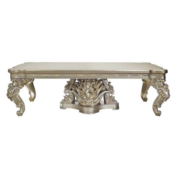 ACME Danae Champagne & Gold Finish Dining Table Model DN01197 - MONAVILLA