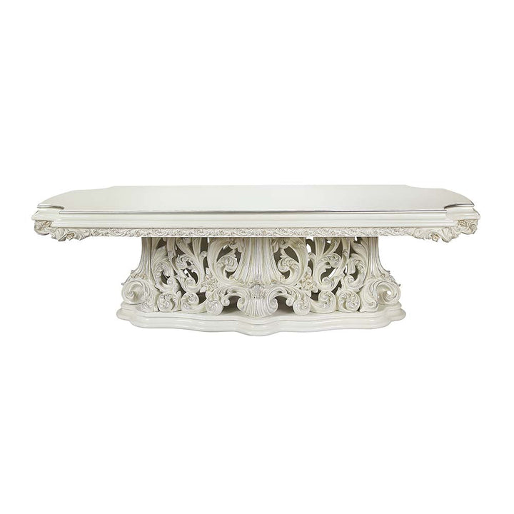 ACME Adara Antique White Finish Dining Table Model DN01229 - MONAVILLA