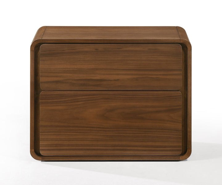 Modrest Dustin Modern Walnut Nightstand - MONAVILLA