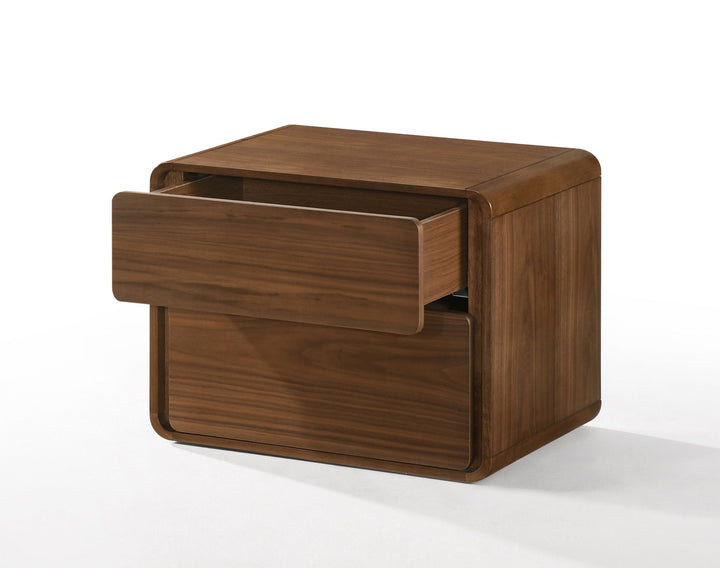 Modrest Dustin Modern Walnut Nightstand - MONAVILLA