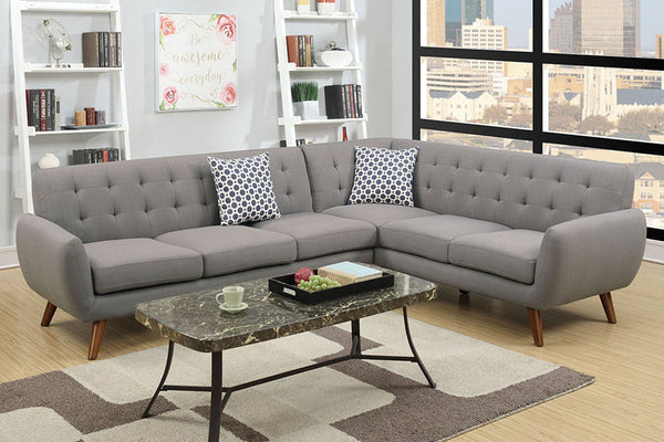 Poundex 2 Piece Sectional Sofa Model F6961 - MONAVILLA