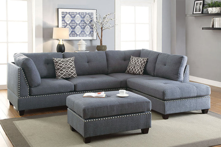 Poundex 3 Piece Sectional Sofa Model F6975 - MONAVILLA