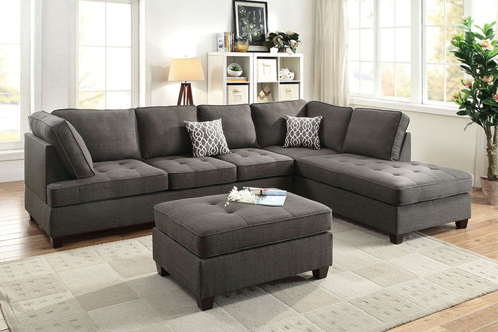 Poundex 2 Piece Sectional Sofa Model F6988 - MONAVILLA