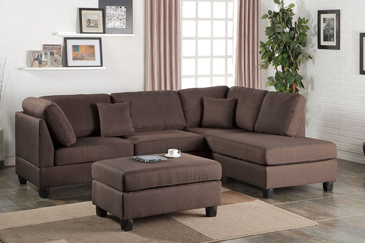 Poundex 3 Piece Sectional Set Model F7608 - MONAVILLA