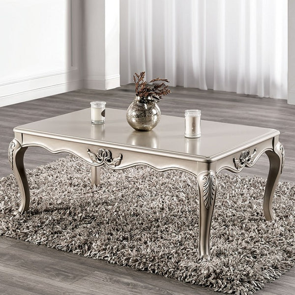 Furniture Of America Rochester Champagne Coffee Table Model FM45001WH-C - MONAVILLA