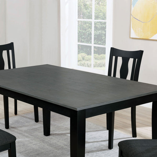 Furniture Of America Carbey Black/Gray Transitional 7-Piece Dining Table Set Model FOA3488T-7PC - MONAVILLA