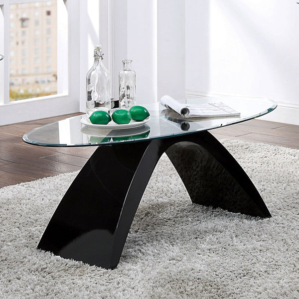 Furniture Of America Nahara Black Contemporary Coffee Table Model FOA4042BK-C-TABLE - MONAVILLA