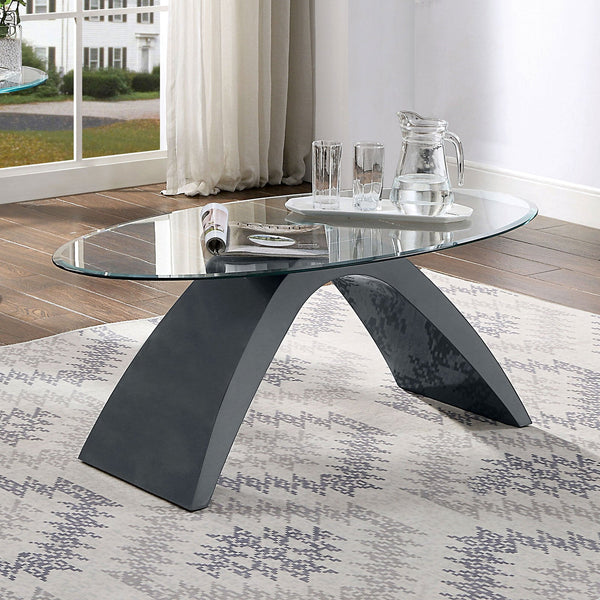 Furniture Of America Nahara Gray Contemporary Coffee Table Model FOA4042GY-C-TABLE - MONAVILLA