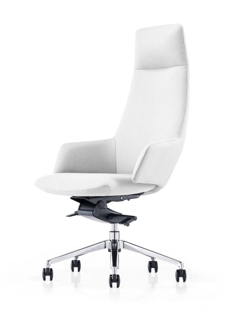 Modrest Gates Modern White High Back Executive Office Chair - MONAVILLA