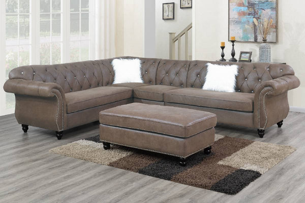 Poundex 4 Piece Sectional Model F6437 - MONAVILLA