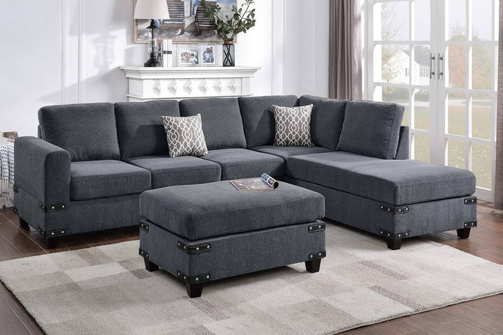 Poundex 3 Piece Sectional Set Model F8804 - MONAVILLA