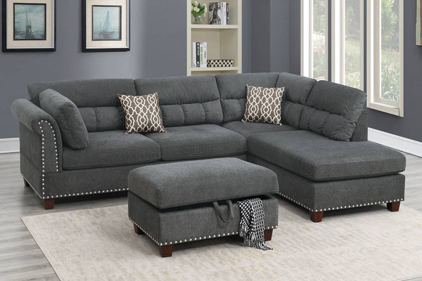 Poundex 3 Piece Sectional Set Model F6417 - MONAVILLA