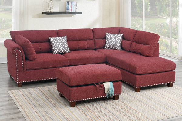 Poundex 3 Piece Sectional Set Model F6419 - MONAVILLA