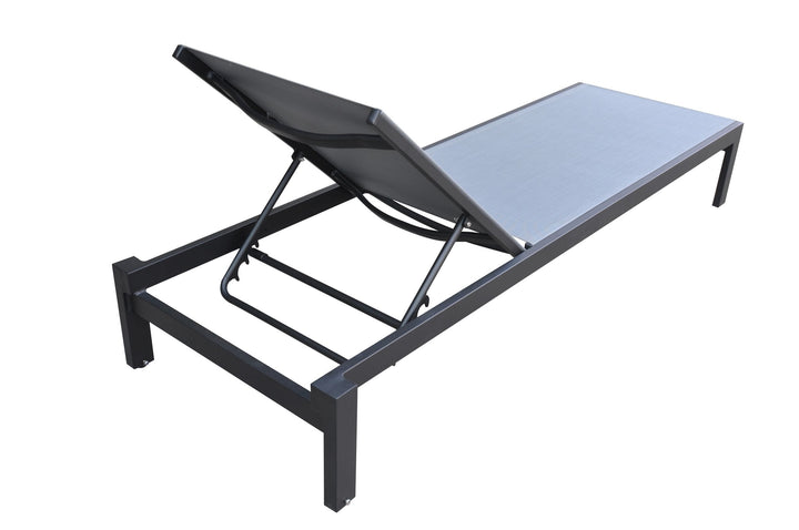 Divani Casa Kayak Modern Charcoal Outdoor Chaise Lounge - MONAVILLA