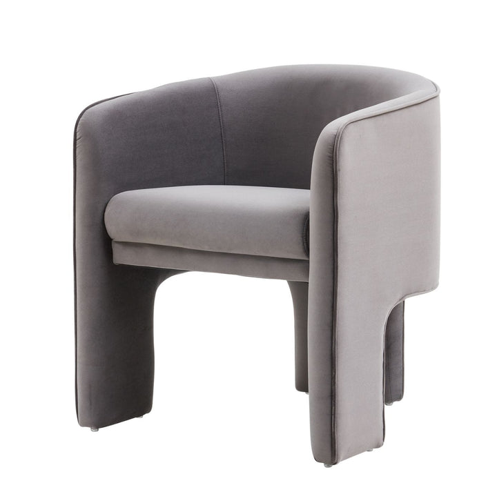 Modrest Kyle Modern Dark Grey Accent Chair - MONAVILLA