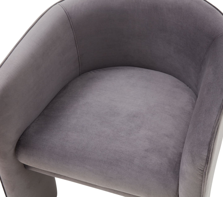 Modrest Kyle Modern Dark Grey Accent Chair - MONAVILLA