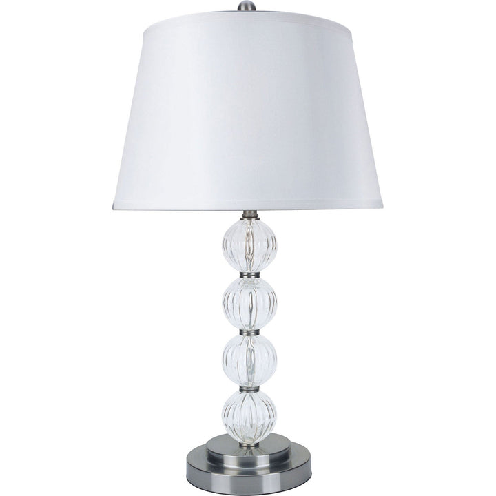 Furniture Of America Oona White/Clear Contemporary Table Lamp (2 In Box) Model L76188T-2PK - MONAVILLA