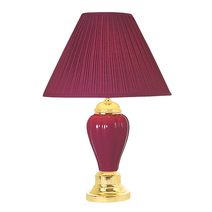 Furniture Of America Scarlett Burgundy Transitional Table Lamp (6 Ctn) Model L94101BD-6PK - MONAVILLA