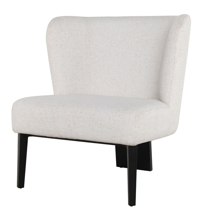 Divani Casa Ladean Modern White Accent Chair - MONAVILLA