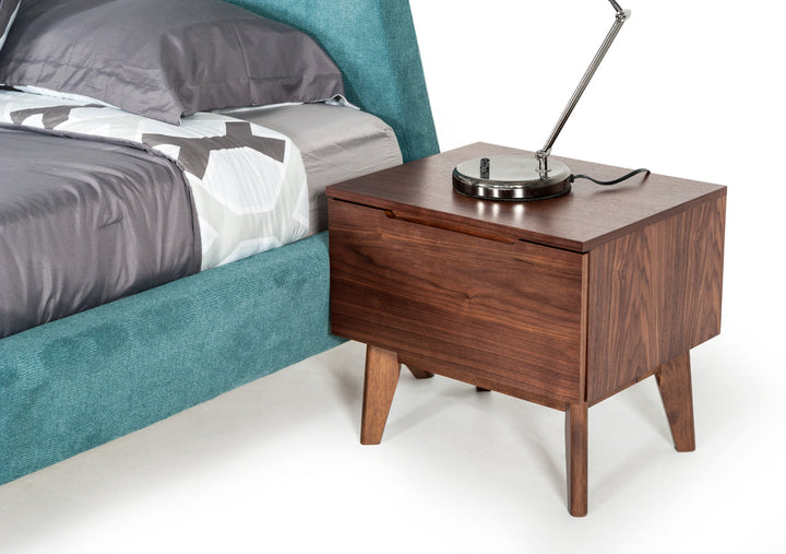 Modrest Lewis Mid Century Modern Walnut Nightstand - MONAVILLA