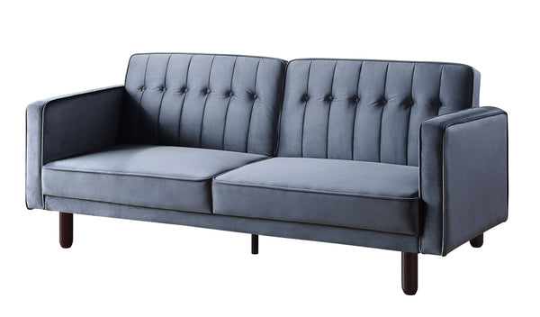 ACME Qinven Dark Gray Velvet Futon Model LV00085 - MONAVILLA