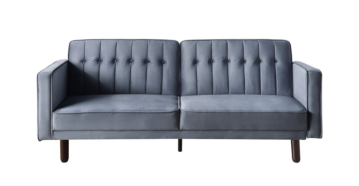 ACME Qinven Dark Gray Velvet Futon Model LV00085 - MONAVILLA