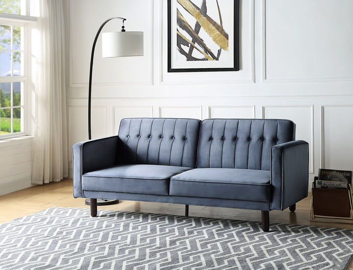 ACME Qinven Dark Gray Velvet Futon Model LV00085 - MONAVILLA