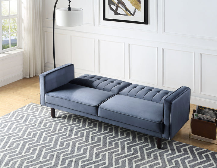 ACME Qinven Dark Gray Velvet Futon Model LV00085 - MONAVILLA